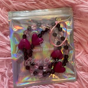 Velvet Caviar Heart Phone Charm